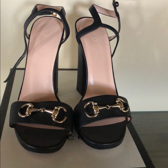 gucci shoes black heels